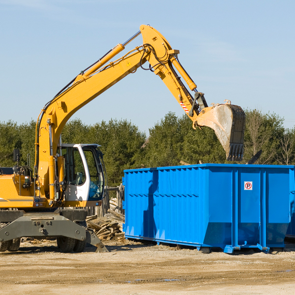 are there any restrictions on where a residential dumpster can be placed in South Bay